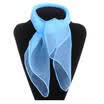 Vintage Square Sheer 50s Fancy Wrap Neck Tie Super Light Chiffon Neck Scarf Gift