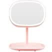 MECOR Creative gifts LED desktop makeup mirror rechargeable touch switch can be stored 520 gift to send his girlfriend birthday gift lotus pink 8502