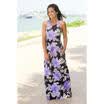 Womens Bandeau Holiday Long Dress Ladies Summer Floral Maxi Dress Size 6-18