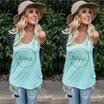 WXFUS Women Fashion Sleeveless Top Summer Blouse T-Shirt Blouse Vest Casual Tank