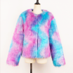 Winter womens long-leg imitation fur coat loose fur thickening plush coat lapel collar female furry furry warm coat plus