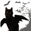Pets Dog Cat Black Bat Wings Cosplay Wings Costume Party Halloween Fancy Dress