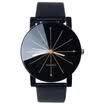 Mens PU Leather Date Quartz Analog Army Casual Dress Wrist Watches