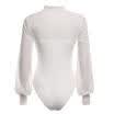 Hot Women Ladies Bodysuit Stretch Leotard Long Sleeve Body Tops T shirt Jumpsuit