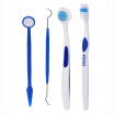 4PcsSet Oral Care Tooth Brush Kit Clean Teeth Mirror Pick Tongue Brush Oral Hygiene Tool Set