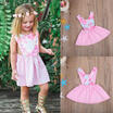 AU Stock Summer Toddler Baby Girl Skater Dress Kid Floral Princess Party Dresses