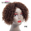 YYONG Deep Wave Natural Weave Short Wigs Brazilian Hair Wig Short Human Hair Wigs For Black Women Bob Wig