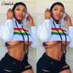 Women Hoodie Sweatshirt Crop Top Jumper Sweater Coat Sports Pullover Tops Shirts