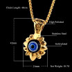 restore ancient ways Turkey pendeloque cut titanium steel demon blue eye pendant necklace men&women Christmas gift