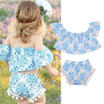 US Stock Baby Kids Girls Summer Outfits Toddler Top Shirt Pants Shorts Clothes