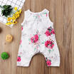 Sleeveless Toddler Baby Girls Summer Floral Romper Jumpsuit Playsuit Clothes