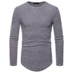 AOWOFS large size mens long-sleeved knit shirt YT009