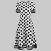 Women Vintage 50s 60s Retro Rockabilly Pinup Housewife Party Swing Dot Dress