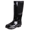 Pull back rain boots men&39s high tube waterproof anti-skid shoes shoes outdoor shoes sets of shoes HXL818 black high tube 40 yards