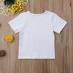 Kids Baby Boys Girls T-shirt Summer Short Sleeve Casual Tops Children Blouse