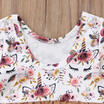 Newborn Kids Baby Girl Unicorn&Floral Romper Bodysuit Tulle Dress Casual Clothes