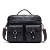 135 Inch Men Vintage Leather Messenger Shoulder Bag Business Laptop Briefcase Handbag Retro Satchel Crossbody Pack