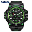 Mens Stylish Sports Multi-function Electronic Waterproof Watch Dual Display Wristwatches