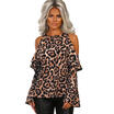 Womens Leopard Raglan Long Sleeve T Shirt Casual Tops Basic Tee Blouse Sweater