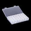 Clear Plastic 28 Slots Adjustable Jewelry Storage Box Case Craft Organizer Beads