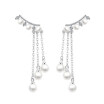 Ladies Fashion Jewelry Trendy Elegant Simulated Pearl Long Earrings For Women Statement Wedding Party Gift WHJ13