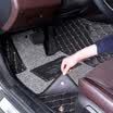 BOLISH full of double-layer wire ring car mat wire ring leather double detachable car mat factory straight hair beige beige wire ring