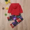 Xmas Baby Girl Infant Clothes Autumn Winter Romper Hooded TopsPants Outfits