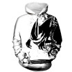 QYDM0163Mens Hoodie 3D Printed Women Pullover Sweater