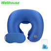 Wellhouse Set Of 3 Inflatable U Shape Neck Pillow Portable Neck Cushion Travel Pillow For Head & Neck Care