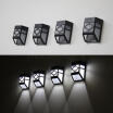 Wall Mount LED Light Outdoor Garden Path Landscape Fence Yard Lamp Solar Powered