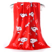 Matt towel home textiles cotton active printing cut cashmere Jingdong JOY bath towel 70 140 happy red custom