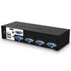 Shengwei KS-1041UA KVM automatic switch USB keyboard mouse 4 port wiring with audio four into a VGA multi-computer switch sharing device