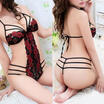 Women Sexy Bandage Lingerie Lace Dress G-string Underwear Babydoll Sleepwear