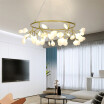 Baycheer HL487606 Heracleum 3543" Glass Flower LED Pendant Light