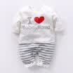 AU Newborn Kids Baby Girls Boy I Love Baba Mama Romper Jumpsuit Outfits Clothes