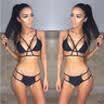 Womens Bikini Set Bandage Push-Up Padded Swimwear Swimsuit Bathing Brazilian UK