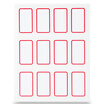 GuangBo 120 sets of self-adhesive label stickers 18 32mm self-adhesive stickers ZGT9191