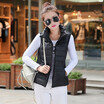 2018 autumn&winter light down cotton collar vest vest vest slim coat cotton coat