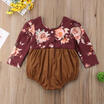 Toddler Infant Baby Girl Flower Long Sleeve Romper Jumpsuit Outfit Clothes 0-24M
