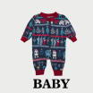 Family Matching Christmas Pajamas Set Women Baby Kids Xmas Sleepwear Nightwear X