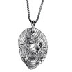 Personality Smiling face Buddha Pendant Maitreya Buddha mens Belief Necklace - 24 inch