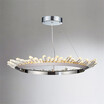 Baycheer HL487598 Chrome LED Crystal Ring Chandelier 1575"DiameterWhite LED