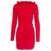 Women Hooded Sweatshirt Long Sleeve Sweater Hoodie Jumper Bodycon Mini Dress Top