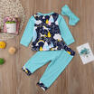 Baby Girls Long Sleeve Unicorn T-shirt TopsPants Casual Toddler Outfits Clothes
