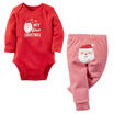 Santa Claus Newborn Baby Girls Boys Tops Romper Long Pants Outfit Clothes 0-18M
