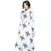 Autumn New Fashion Print Long Sleeves Dress