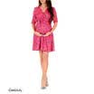Womens Maternity Dress Half Sleeve V-Neck Pregnancy Clothes Nursing Wrap Dress