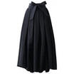 Boho Womens Summer Long Maxi Beach Dress Bowknot Asymmetric Pleated Flared Skirt