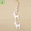 3 Pcs Christmas Wooden Ornament Xmas Tree Hanging Pendant Ornaments Decorations