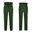 Womens High Waist Drawstring Elastic Long Pants Casual Stripped Pencil Trousers